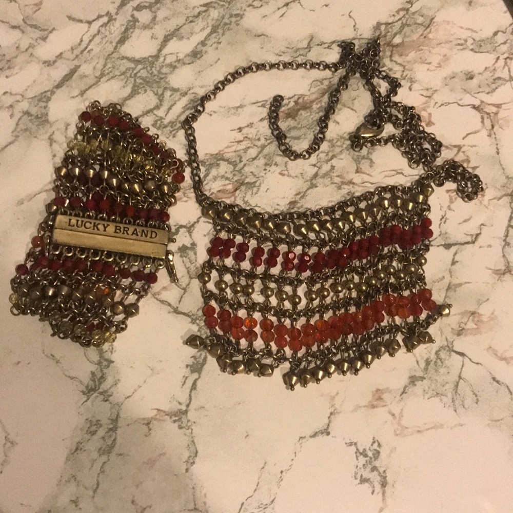 Vintage Lucky Brand Necklace and Bracelet set